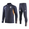 Real Madrid Training Sweatshirts Quarter-zip 2023-24 Graue Für Herren